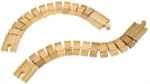 Bild von Houten rails, buigzame rails 2 stuks Bigjigs