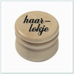 Picture of Haarlokdoosje Hout groot 44mm 