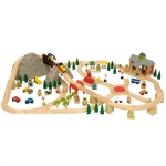 Picture of Treinbaanset hout Alpen 112-delig Bigjigs