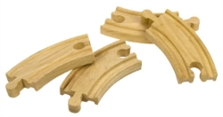 Bigjigs Houten rails korte bochten BJ-BJT110 1