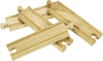 Bild von Houten rails, recht kort 4 stuks Bigjigs