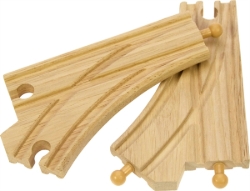 Bigjigs Houten rails rechtdoor-afslaan splitsing BJ-BJT107 5