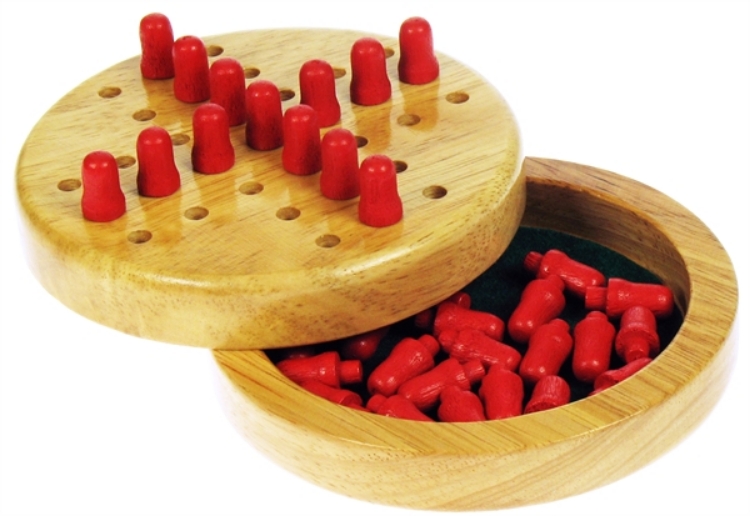 Afbeeldingen van Reisspel Solitair mini Bigjigs