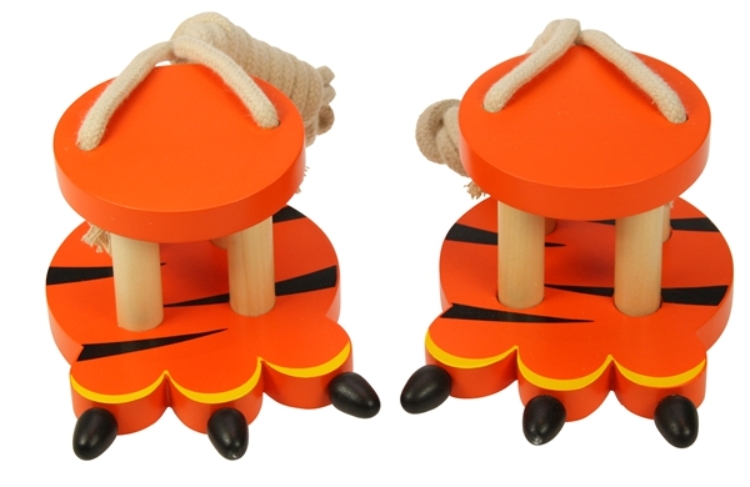 BJ-BJ869 Houten loopklossen Tijger Duurzaam speelgoed 1