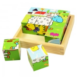 Bigjigs Blokkenpuzzel Boerderij BJ-BJ536 2