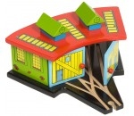Picture of Treinremise hout voor drie treinen Bigjigs