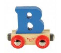 Image de Letter B kleur, naamtrein - lettertrein Bigjigs
