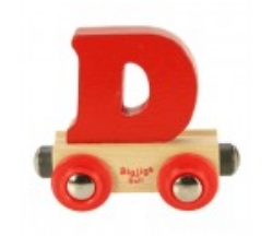 Image de Letter D kleur, naamtrein - lettertrein Bigjigs