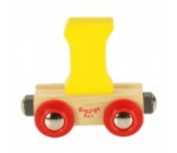 Image de Letter I kleur, naamtrein - lettertrein Bigjigs