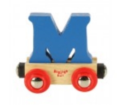 Image de Letter M kleur, naamtrein - lettertrein Bigjigs