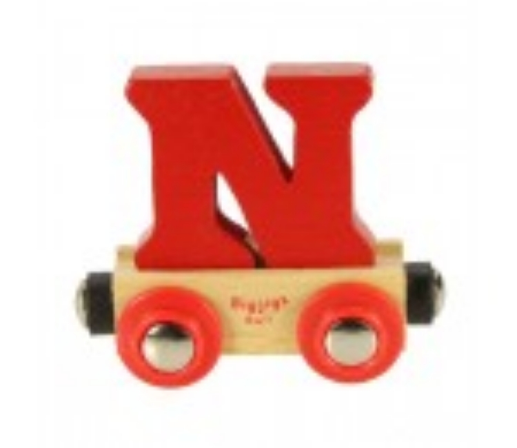 Image de Letter N kleur, naamtrein - lettertrein Bigjigs