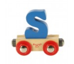 Image de Letter S kleur, naamtrein - lettertrein Bigjigs