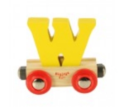 Image de Letter W kleur, naamtrein - lettertrein Bigjigs