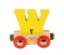 Bild von Letter W kleur, naamtrein - lettertrein Bigjigs