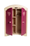 Picture of Poppenkledingkast roze hout  Van Dijk Toys