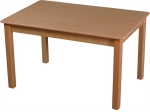 Picture of Kindertafel beukenhout zonder lade blank 90 x 60 cm hoog 48 cm Van Dijk Toys