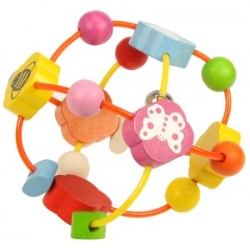 Afbeeldingen van Bigjigs Baby Activitybal - Grijpspeelgoed - 3m+