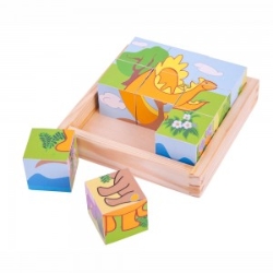 Bigjigs Blokkenpuzzel Dino BJ-BJ513 2