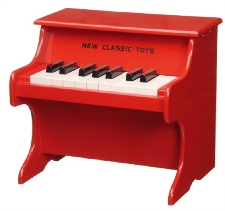 Afbeeldingen van Piano - Rood 18 toetsen New Classic Toys