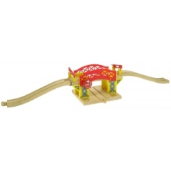 Image de Bigjigs Rail Ophaalbrug houten treinbaan