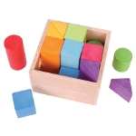 Afbeeldingen van Houten Blokkenset Kleurig Bigjigs