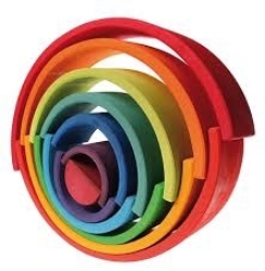 Picture of Regenboog gekleurd groot 36 cm 12-delig Grimm's