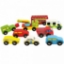 Picture of Set met 9 houten autootjes Bigjigs