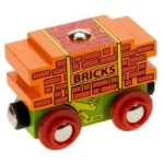 Picture of SALE!!!   Bakstenenwagon houten treinbaan Bigjigs