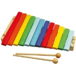 Afbeeldingen van Xylofoon hout gekleurd 12 toons Bigjigs