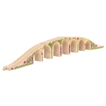 Bild von Spoorwegviaduct - extra lang - houten treinbaan Bigjigs