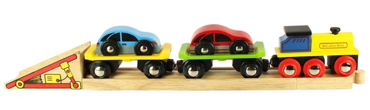 Picture of Houten Auto-slaaptrein Bigjigs