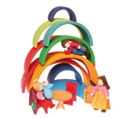Picture of Regenboog gekleurd groot 36 cm 12-delig Grimm's