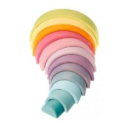 Afbeeldingen van Regenboog pastel groot 36 cm 12-delig Grimm's