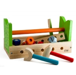 Image de Houten werkbankje & gereedschapskist ineen Primi Passi