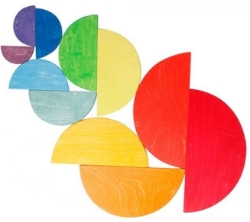 Image de Semi cirkels gekleurd 37 cm 11-delig Grimm's