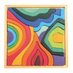 Image de Puzzel bouwblokken 4 elementen 22,5 cm 23-delig Grimm's