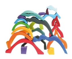 Image de Puzzel bouwblokken 4 elementen 22,5 cm 23-delig Grimm's