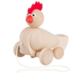 Picture of Trekfiguur kip blank met rode snavel