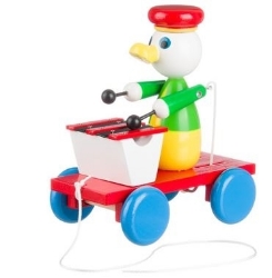 Afbeeldingen van trekfiguur xylofoon Eend gekleurd