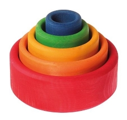 Image de Stapelbakjes 5-delig regenboog Grimm's
