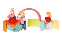 Picture of Regenboog pastel medium 17 cm 6-delig Grimm's