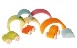 Picture of Regenboog pastel medium 17 cm 6-delig Grimm's