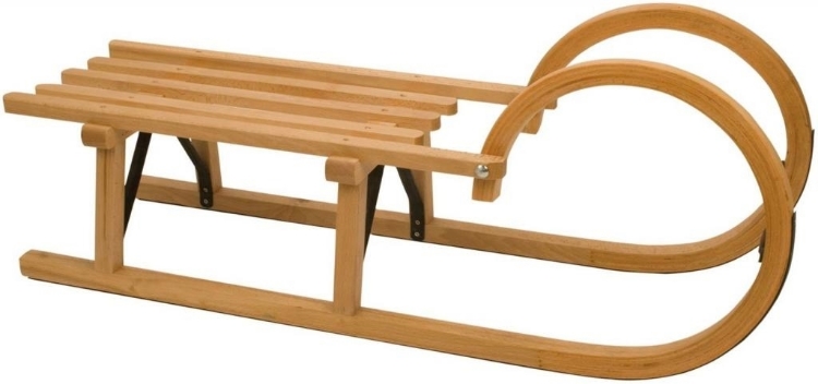 Afbeeldingen van Rodelslee Nijdam beukenhout 95 cm