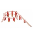Picture of Houten spiraal-treinbaan op pijlers Bigjigs