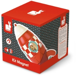 Bild von Magneetset raket  Janod 14 cm hoog
