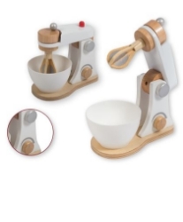Afbeeldingen van Houten mixer wit Joueco
