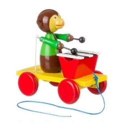 Afbeeldingen van Trekfiguur xylofoon aap