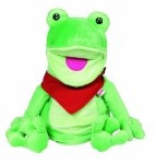 Picture of Goki Handpop poppenkastpop Pluche Kikker  Frilo