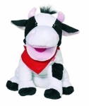 Picture of Goki Handpop pluche Koe Karry 24 cm