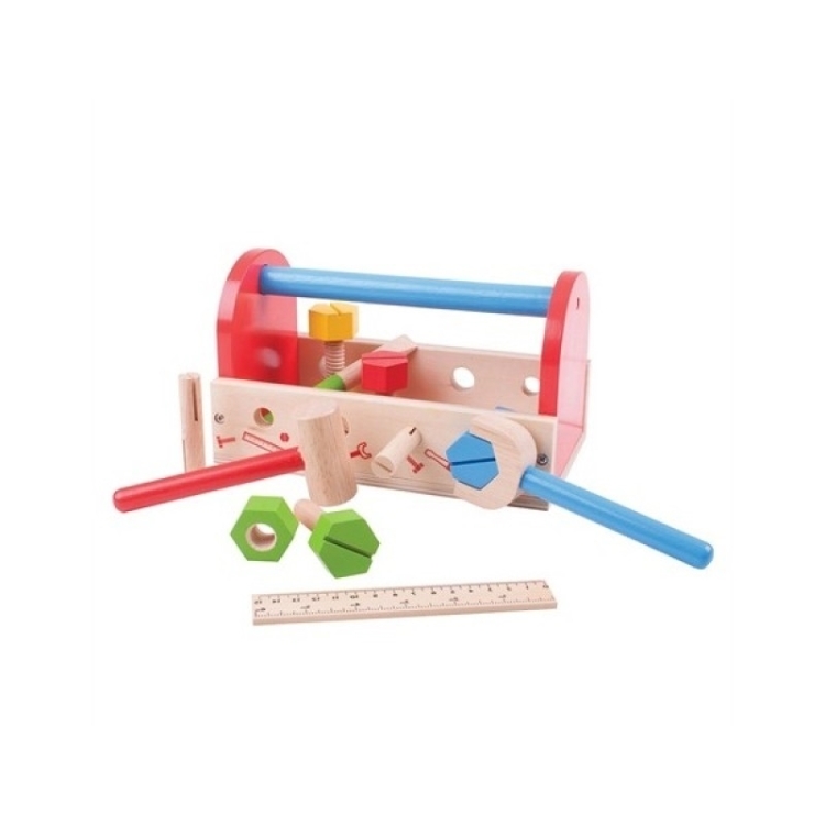 Picture of Speel-gereedschapskist met gereedschap hout Bigjigs